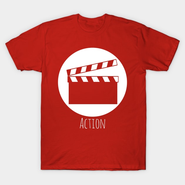 Clap Board - Action T-Shirt by Thedustyphoenix